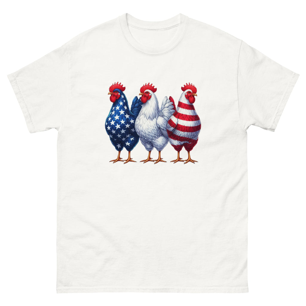 Patriotic Chickens Unisex T-Shirt