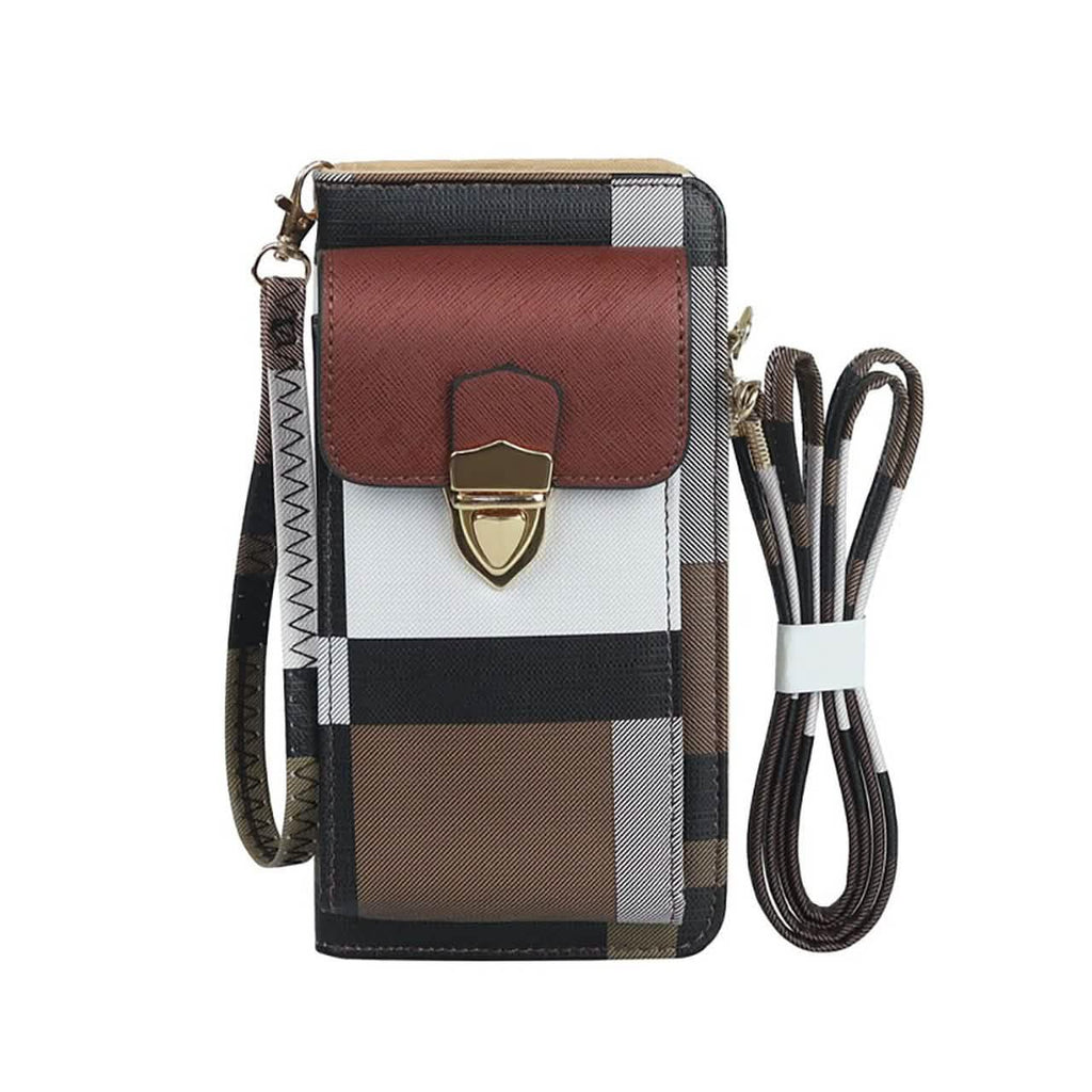 Women's Cell Phone Cross-Body Wallet Pouch