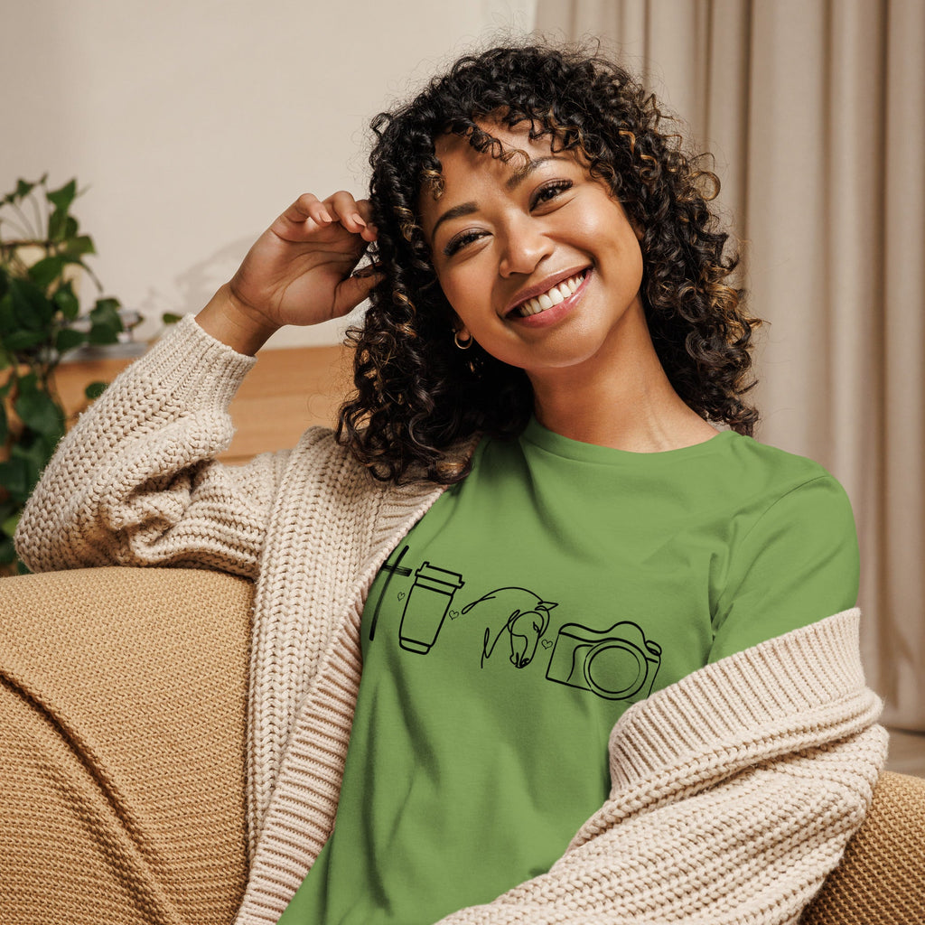 God, Coffee, Horses, Photography | Bella + Canvas Women's Relaxed T-Shirt